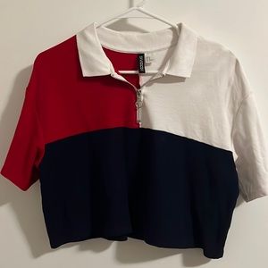 H&M Crop Polo Shirt